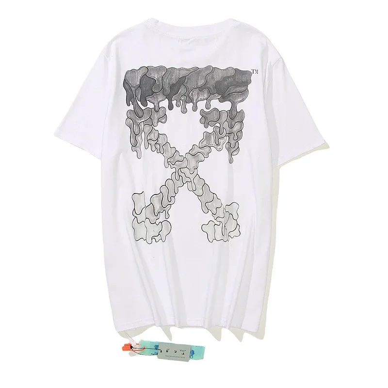 OFF-WHITE Dripping Effect X Graphic Tee