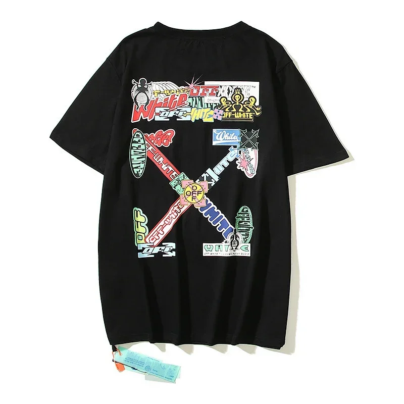 OFF-WHITE Graffiti Cross Back T-Shirt