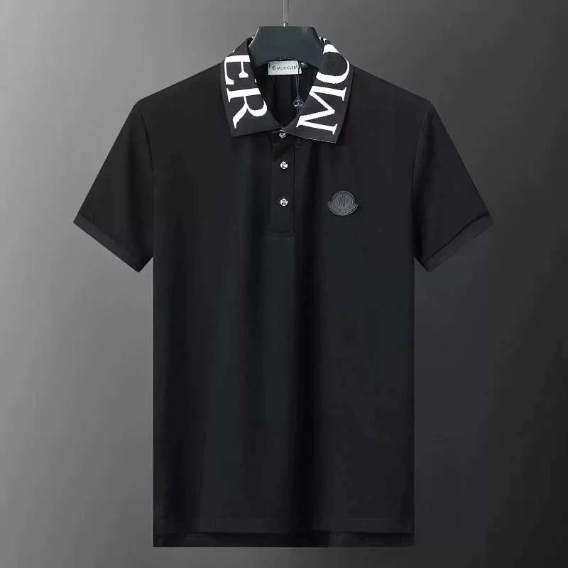 Moncler Black Polo T-Shirt