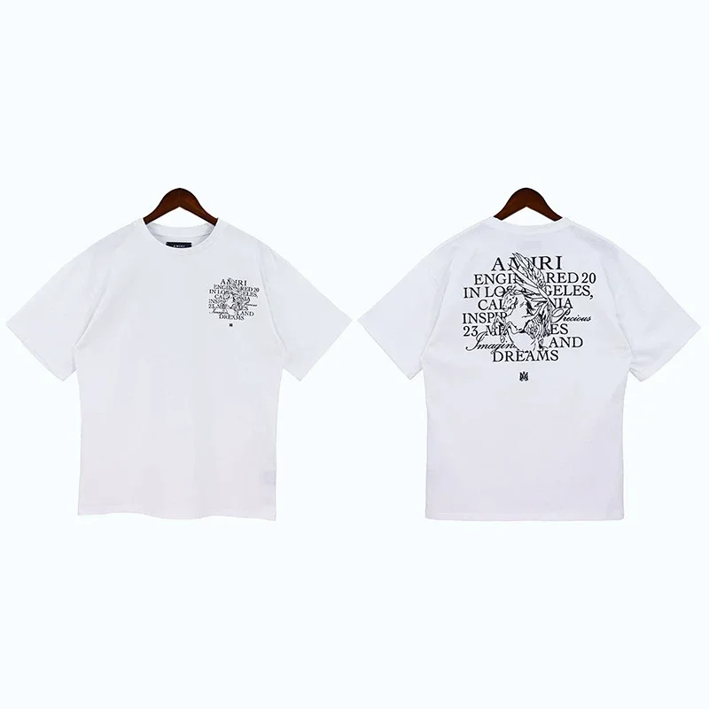 AMIRI White T-Shirt with Front & Back Print