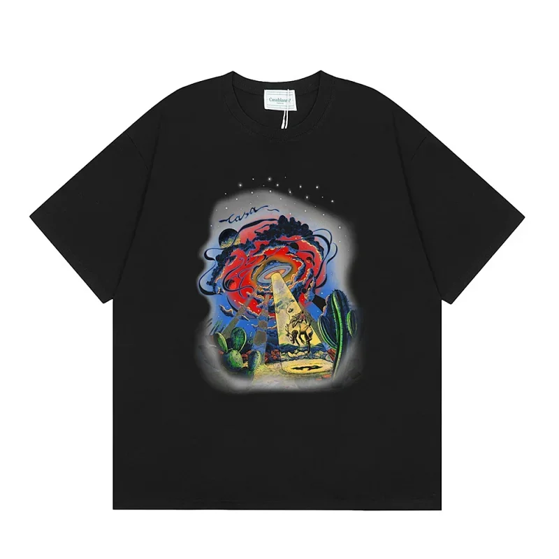 Candybadet Galaxy Desert Cactus T-Shirt