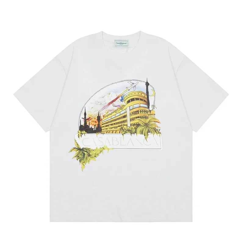 Casablanca White Graphic T-Shirt