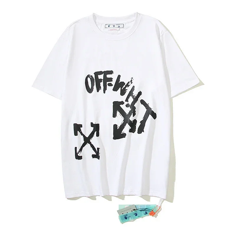 OFF-WHITE Graffiti & Arrow Print T-Shirt