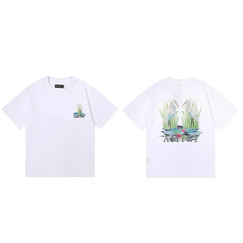 AMIRI Egret Pond Print T-Shirt