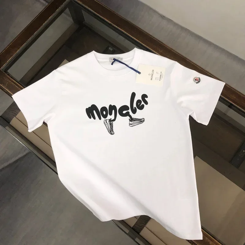 Moncler T-Shirt With Shoes Pattern