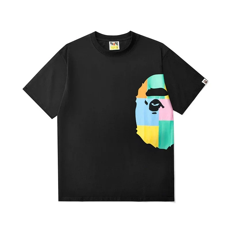 BAPE Black Colorful Ape Head T-Shirt