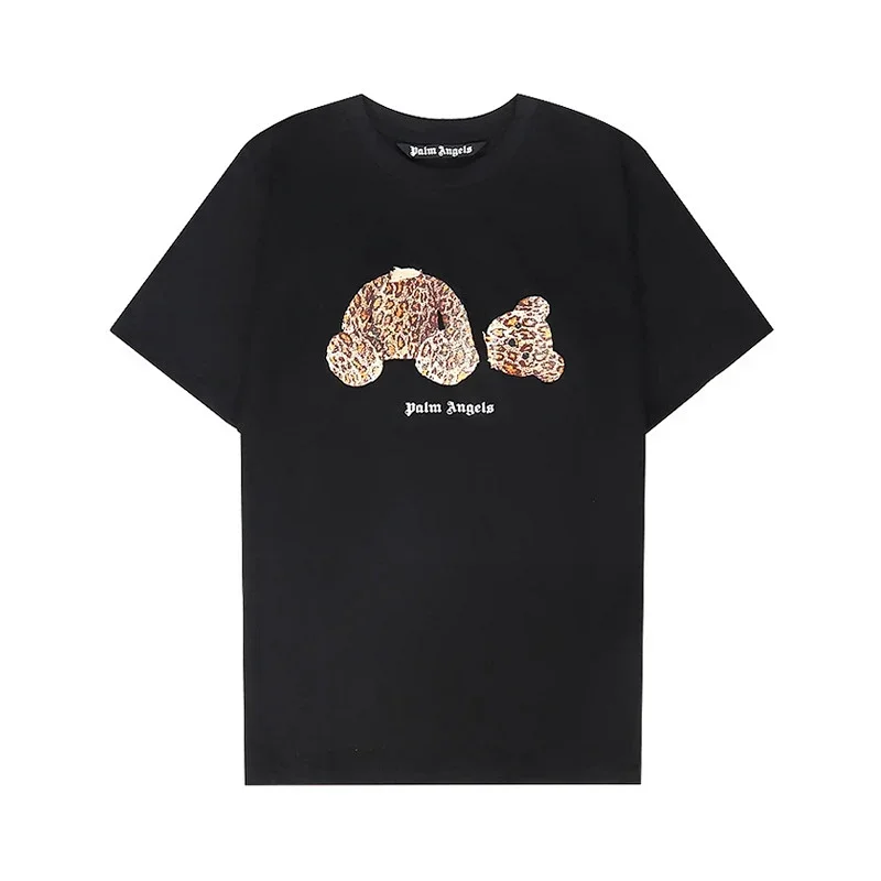 Palm Angels Leopard Print Bear T-Shirt