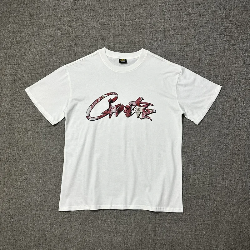 Corteiz White T-Shirt Red Print
